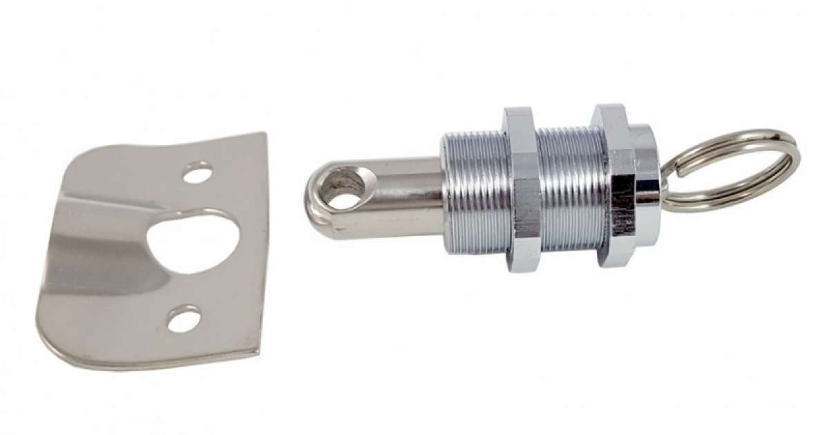 Stainless steel lock with botton - Stainless steel and brass closures ...
