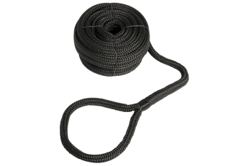 Mooring line with eye black 12 mm x 7 m 