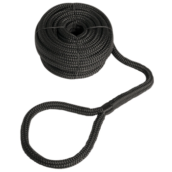 Mooring line with eye black 12 mm x 7 m 