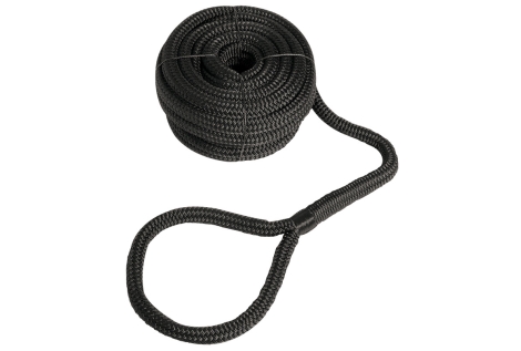 Mooring line with eye black 14 mm x 9 m 