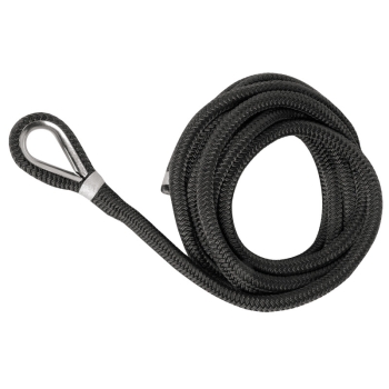 Spliced mooring line black 10 mm x 6 m 