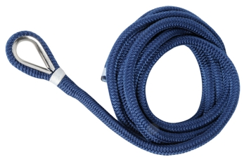 Spliced mooring line blue 14 mm x 9 m 