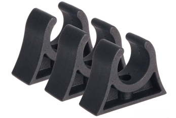 Tube clip black 19/20 mm 