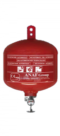 Powder automatic fire extinguisher with gauge