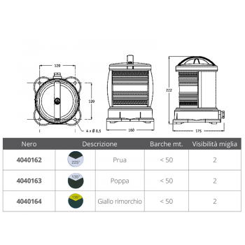 STERN WHITE STREET LIGHT