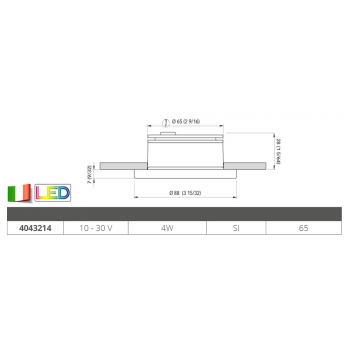 RECESSED SPOTLIGHT CHIARA 4W