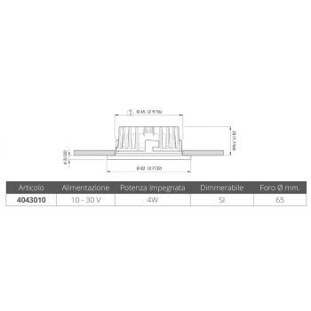 RECESSED SPOTLIGHT KAI HP