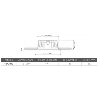 RECESSED SPOTLIGHT MARINA HP