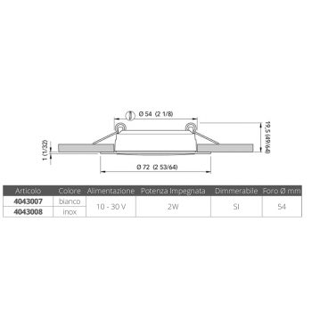 TODD WHITE RECESSED SPOTLIGHT
