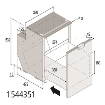 Drawer refrigerator vf c51dw