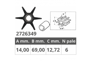 IMPELLER EVINRUDE 2T 9.5-10HP