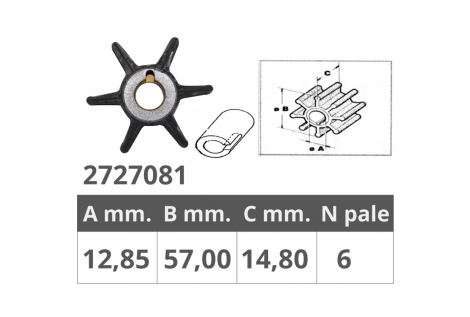 IMPELLER FORCE 2T 9.9-15 HP