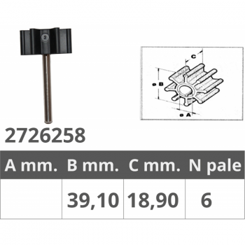 JABSCO IMPELLER 17255-0003