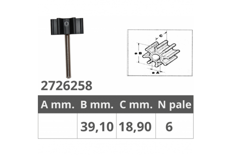 JABSCO IMPELLER 17255-0003