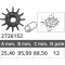 Jabsco impeller 17370-001