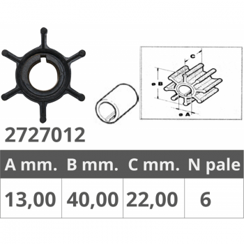 IMPELLER YAMAHA-MERCURY 2 / 4T 8-15 HP