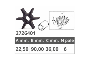 IMPELLER YAMAHA REF.OR.6CE-44352-00
