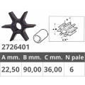 Impeller for yamaha or.ref.6ce-44352-00