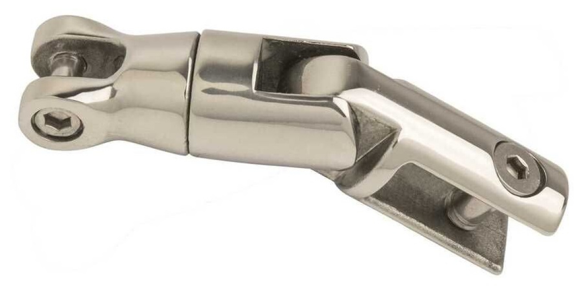 SecureFix Direct Stainless Steel Anchor Connector – 10mm To 12mm Double Joint Swivel For Marine Boat