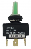 Lighted toggle switch