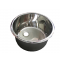 Cylindrical stainless steel sink