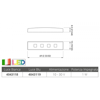 WHITE COURTESY LIGHT TAB CPA 3