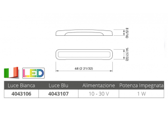 WHITE COURTESY LIGHT TAB SSR 1