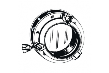 Opening circular plastic porthole