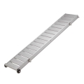 Fixed light gangway with non-slip aluminum platform