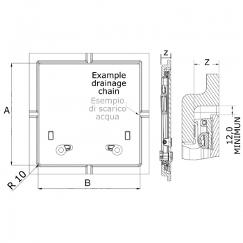 Lewmar Flush Hatch 10 hatch
