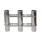 Wall mounted stainless steel rod holder