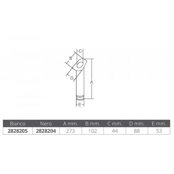 RECESSED WHITE NYLON ROD HOLDER