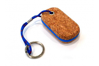 KEYCHAIN CORK OVAL