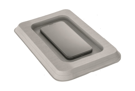 Eva dash pocket grey 25x17cm