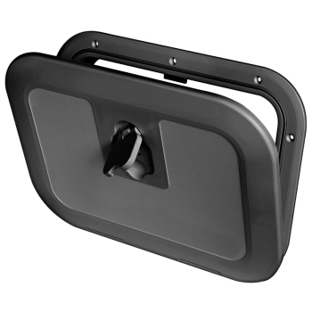 Black flush inspection hatch 600 x 350 mm 