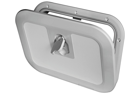 Flush inspection hatch RAL 7042 375 x 375 mm 