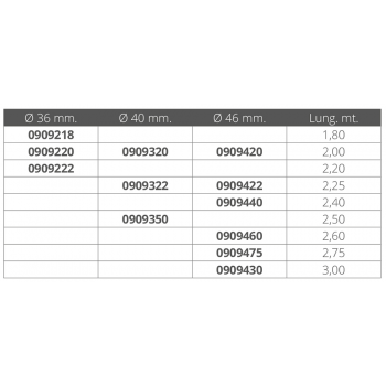 REMO BEECH Ø MM. 40 MT 2.00