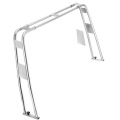 Folding roll-bar for boats