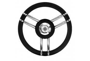 RUDDER WHEEL T27 BLACK Ø MM.350