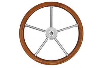 TEAK RUDDER WHEEL Ø MM.400