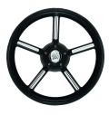 Black v56 steering wheel Ø mm.350