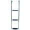 Telescopic ladder with large ways