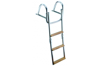 FOLDING STAINLESS STEEL LADDER 3 STEPS