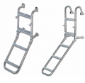 Omega ladder for transom