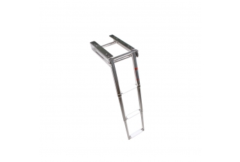 Telescopic retractable ladder