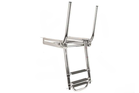 Telescopic ladder handrail 3st s/steel