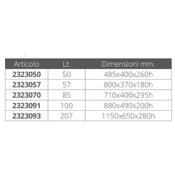 WATER TANK LT. 50