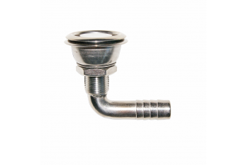 STAINLESS STEEL 316 CURVED VENT Ø 16 MM