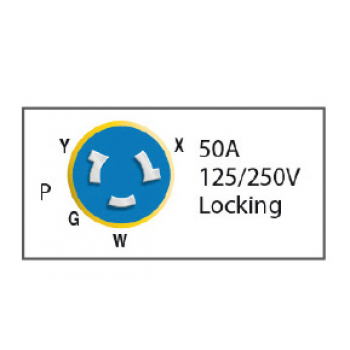 STAINLESS STEEL PLUG 50 AMP.