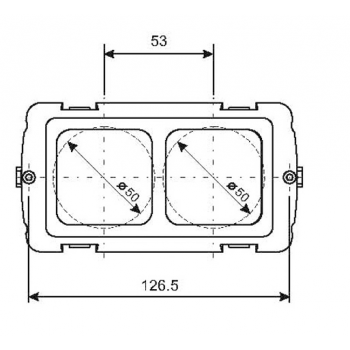 SUPPORT FOR TWO MODULES